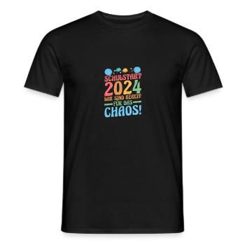 Eltern Schulkind Grundschule Erste Klasse Einschul - Männer T-Shirt - Schwarz - Vorne - AI Model Male 178 light (178cm)