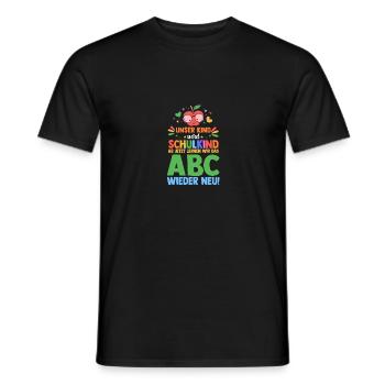 Eltern Schulkind Grundschule Erste Klasse Einschul - Männer T-Shirt - Schwarz - Vorne - AI Model Male 178 light (178cm)