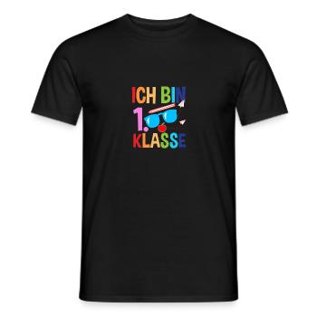 Erste Klasse Schulkind Schulbeginn Einschulung - Männer T-Shirt - Schwarz - Vorne - AI Model Male 178 light (178cm)