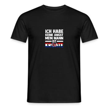 Kroaten Kroate Kroatin Hrvatska Kroatien - Männer T-Shirt - Schwarz - Vorne - AI Model Male 178 light (178cm)