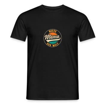 Meilleure maman du monde - T-shirt homme - noir - Devant - AI Model Male 178 light (178cm)