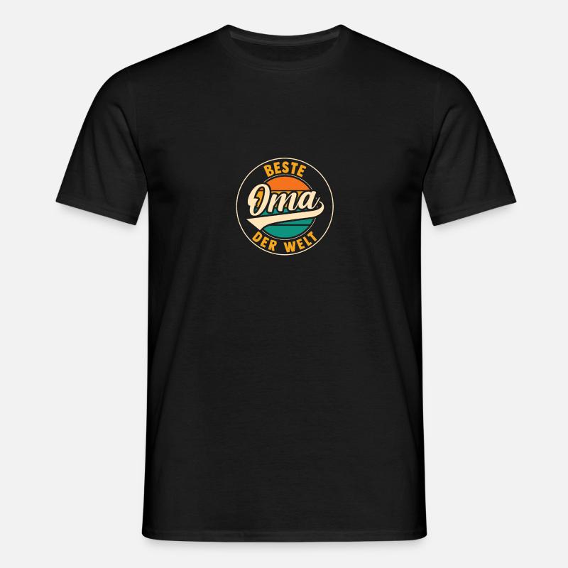Großmutter Beste Oma - Männer T-Shirt - Schwarz