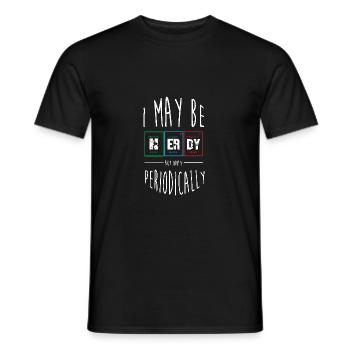 Tableau périodique - T-shirt homme - noir - Devant - AI Model Male 178 light (178cm)