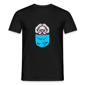Shih Tzu - T-shirt homme - noir - Devant - AI Model Male 178 light (178cm)