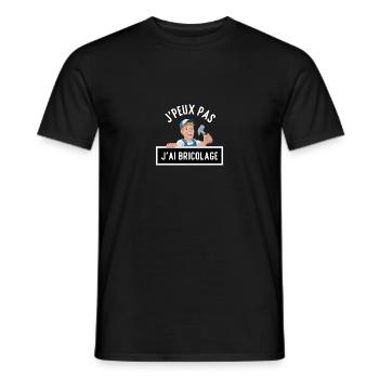 J'peux pas j'ai bricolage - T-shirt homme - noir - Devant - AI Model Male 178 light (178cm)