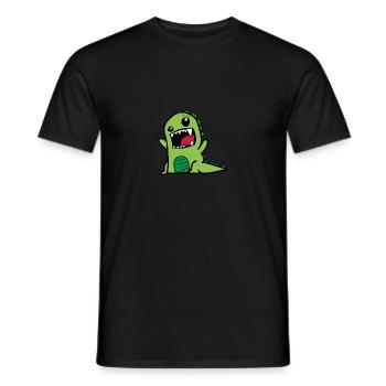 Tito the Green Monster - Men's T-Shirt - black - Front - AI Model Male 178 light (178cm)