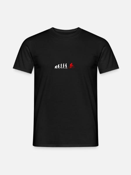 EVOLUTION bicycle cycling bike - Men's T-Shirt - black