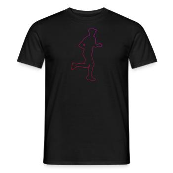 Course Hommes Jogging Jogging Fitness Cross Country - T-shirt homme - noir - Devant - AI Model Male 178 light (178cm)