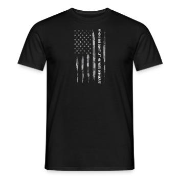 When I Die Don't Let Me Vote Dem... - Men's T-Shirt - black - Front - AI Model Male 178 light (178cm)