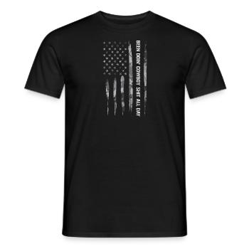 Been Doin' Cowboy Shit All Day - Men's T-Shirt - black - Front - AI Model Male 178 light (178cm)
