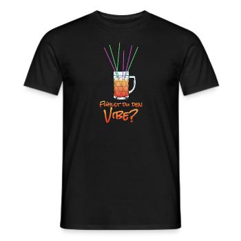 Fühlst du den Vibe? - Vodka Orange auf Malle - Männer T-Shirt - Schwarz - Vorne - AI Model Male 178 light (178cm)