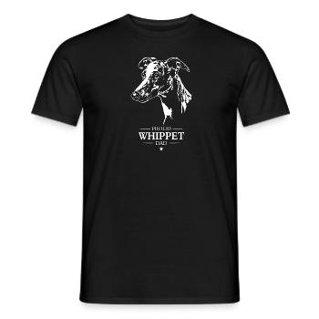 Whippet Dad Dogs Greyhound Greyhounds Wilsigns - Men's T-Shirt - black - Front - AI Model Male 178 light (178cm)