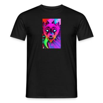 Werwolf | Wolf | Fabelwesen | Monster | Mystisch - Männer T-Shirt - Schwarz - Vorne - AI Model Male 178 light (178cm)