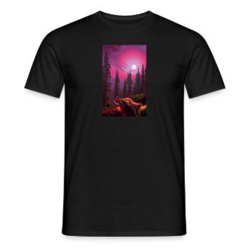 Werwolf | Wolf | Fabelwesen | Monster | Mystisch - Männer T-Shirt - Schwarz - Vorne - AI Model Male 178 light (178cm)
