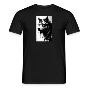Werwolf | Wolf | Fabelwesen | Monster | Mystisch - Männer T-Shirt - Schwarz - Vorne - AI Model Male 178 light (178cm)
