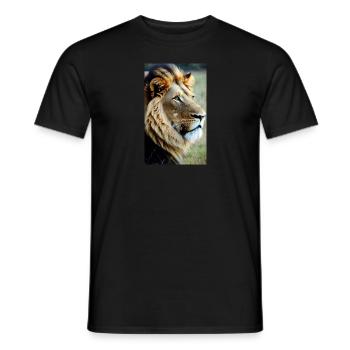 Leo | Animal | Predator | Roar | King | Africa - Men's T-Shirt - black - Front - AI Model Male 178 light (178cm)