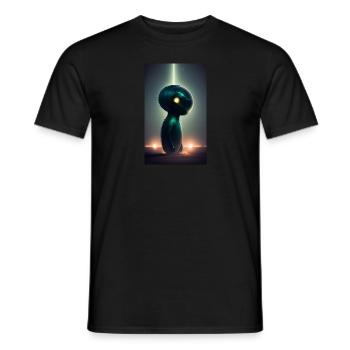 Extraterrestre | OVNI | Vaisseau spatial | PAU | étranger - T-shirt homme - noir - Devant - AI Model Male 178 light (178cm)