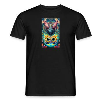 Extraterrestre | OVNI | Vaisseau spatial | PAU | étranger - T-shirt homme - noir - Devant - AI Model Male 178 light (178cm)