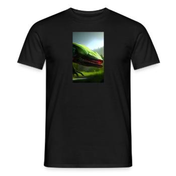 Extraterrestre | OVNI | Vaisseau spatial | PAU | étranger - T-shirt homme - noir - Devant - AI Model Male 178 light (178cm)