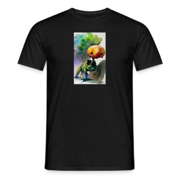 Extraterrestre | OVNI | Vaisseau spatial | PAU | étranger - T-shirt homme - noir - Devant - AI Model Male 178 light (178cm)