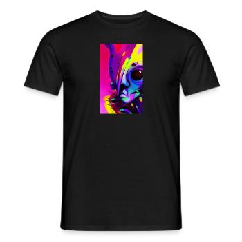 Alien | UFO | Spaceship | UAP | alien - Men's T-Shirt - black - Front - AI Model Male 178 light (178cm)