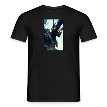 Alien | UFO | Raumschiff | UAP | außerirdische - Männer T-Shirt - Schwarz - Vorne - AI Model Male 178 light (178cm)