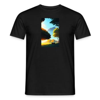 Chat | Animal de compagnie | Fan de chat | mignon | Chaton - T-shirt homme - noir - Devant - AI Model Male 178 light (178cm)