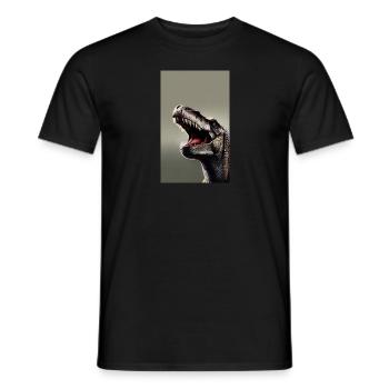 Dinosaurier | T-Rex | Tyrannosaurus - Männer T-Shirt - Schwarz - Vorne - AI Model Male 178 light (178cm)