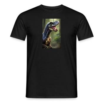 Dinosaurier | T-Rex | Tyrannosaurus - Männer T-Shirt - Schwarz - Vorne - AI Model Male 178 light (178cm)