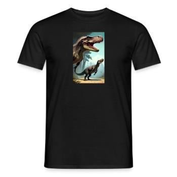 Dinosaurier | T-Rex | Tyrannosaurus - Männer T-Shirt - Schwarz - Vorne - AI Model Male 178 light (178cm)