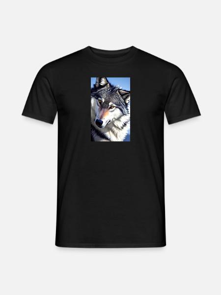 Wolf | Predator | Dog | Mystical - Men's T-Shirt - black