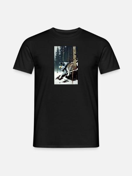Wolf | Predator | Dog | Mystical - Men's T-Shirt - black