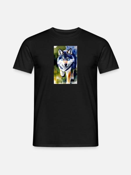 Wolf | Predator | Dog | Mystical - Men's T-Shirt - black