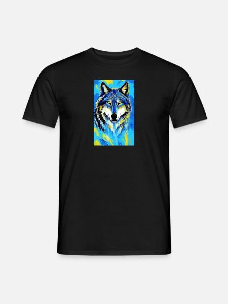 Wolf | Predator | Dog | Mystical - Men's T-Shirt - black