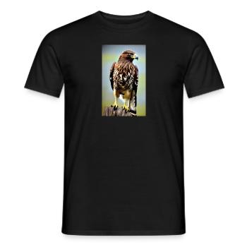 Aigle | Oiseaux | Liberté | Animaux - T-shirt homme - noir - Devant - AI Model Male 178 light (178cm)