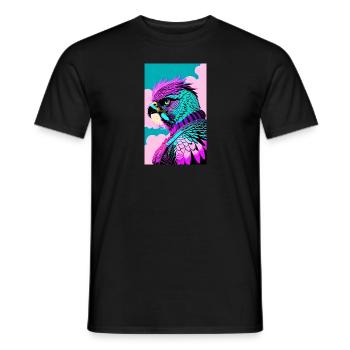 Aigle | Oiseaux | Liberté | Animaux - T-shirt homme - noir - Devant - AI Model Male 178 light (178cm)