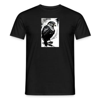 Aigle | Oiseaux | Liberté | Animaux - T-shirt homme - noir - Devant - AI Model Male 178 light (178cm)