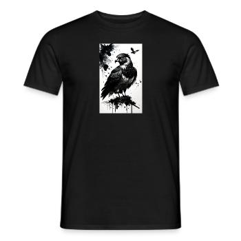 Aigle | Oiseaux | Liberté | Animaux - T-shirt homme - noir - Devant - AI Model Male 178 light (178cm)