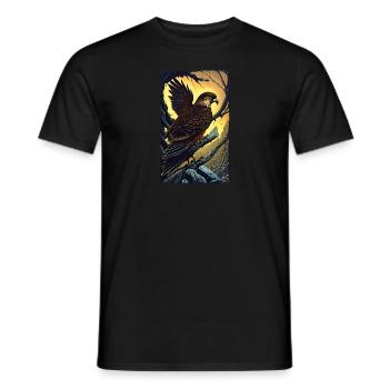 Aigle | Oiseaux | Liberté | Animaux - T-shirt homme - noir - Devant - AI Model Male 178 light (178cm)