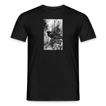 Aigle | Oiseaux | Liberté | Animaux - T-shirt homme - noir - Devant - AI Model Male 178 light (178cm)
