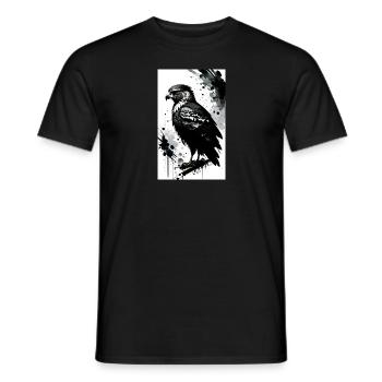 Aigle | Oiseaux | Liberté | Animaux - T-shirt homme - noir - Devant - AI Model Male 178 light (178cm)