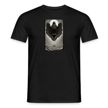 Adler | Vogel | Freiheit | Tiere | mystisch - Männer T-Shirt - Schwarz - Vorne - AI Model Male 178 light (178cm)