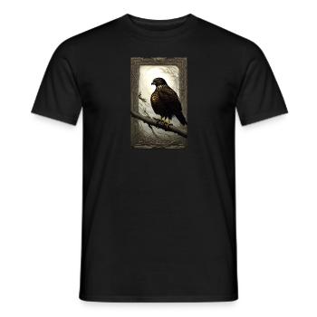Aigle | Oiseaux | Liberté | Animaux - T-shirt homme - noir - Devant - AI Model Male 178 light (178cm)