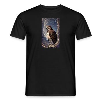 Aigle | Oiseaux | Liberté | Animaux - T-shirt homme - noir - Devant - AI Model Male 178 light (178cm)