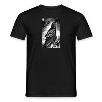 Aigle | Oiseaux | Liberté | Animaux - T-shirt homme - noir - Devant - AI Model Male 178 light (178cm)