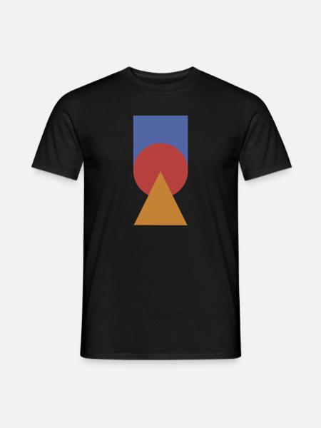 Geometric Graphic | Colours, shapes - Men's T-Shirt - black