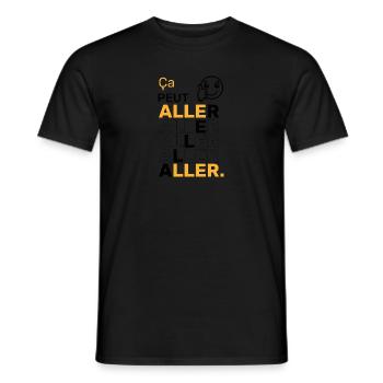 Restez dans le style de tout vas bien - T-shirt homme - noir - Devant - AI Model Male 178 light (178cm)