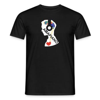 Mon cœur bat pour Ampiano - T-shirt homme - noir - Devant - AI Model Male 178 light (178cm)