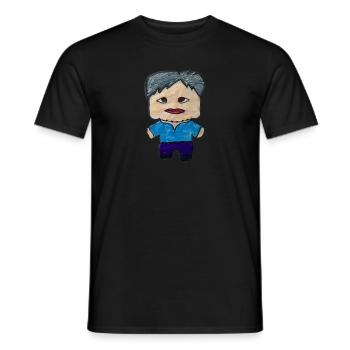 Claudi Party - Männer T-Shirt - Schwarz - Vorne - AI Model Male 178 light (178cm)