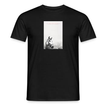 a horse with no name - Männer T-Shirt - Schwarz - Vorne - AI Model Male 178 light (178cm)